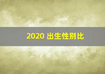 2020 出生性别比